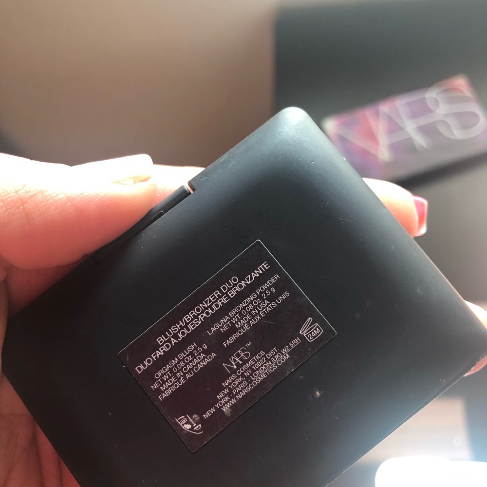 Nars blush duo in orgasm and laguna mini